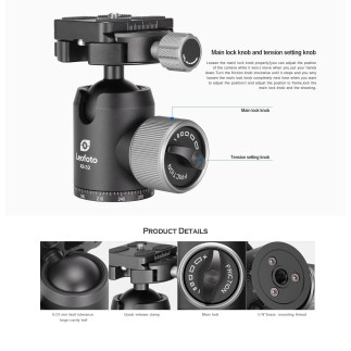 Leofoto LX-254CT+XB-32 — treppiede da viaggio Urban | Leofoto Store