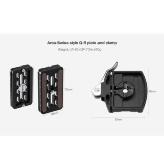 Leofoto LR-60 — Zacisk dźwigniowy Arca-Swiss | Leofoto Store