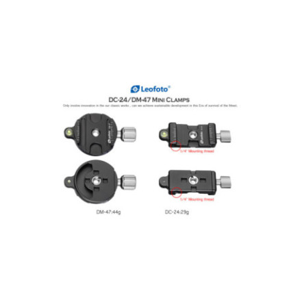 Leofoto DC-24 — Arca-Swiss screw-knob clamp | Leofoto Store