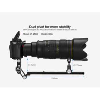 Leofoto VR-250kit Telephoto lens support