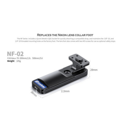 Leofoto NF-02 Pied d’objectif Arca-Swiss