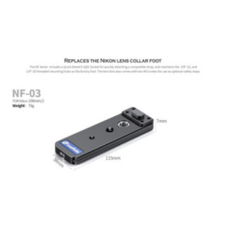 Leofoto NF-03 — Stopka obiektywu Arca-Swiss | Leofoto Store