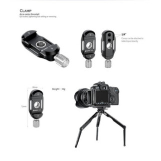 Leofoto DC-22Q — Morsetto a vite Arca-Swiss | Leofoto Store