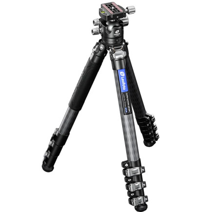 Leofoto LSR-324C+LH-40 treppiede in carbonio con base livellante con testa a sfera