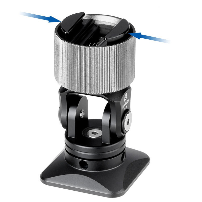 Leofoto FA-09 Adaptér sánok (hot/cold shoe) — Cold a hot shoe adaptér