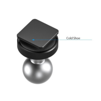 Leofoto AM-8-5 Braccio articolato (magic arm) — Adattatore cold-shoe