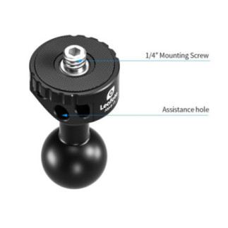 Leofoto AM-8-13 Braccio articolato (magic arm) — Piattaforma a vite 1/4"