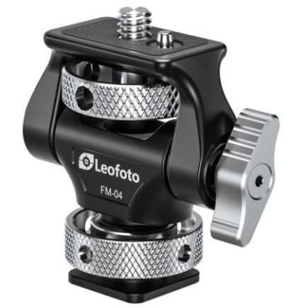 Leofoto FM-04 Monitorový držiak Snail Head s adaptérom cold shoe