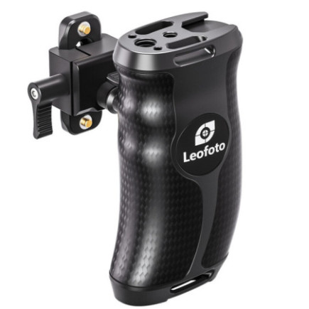 Leofoto CH-5L Carbon-Seitengriff mit Schiene — links
