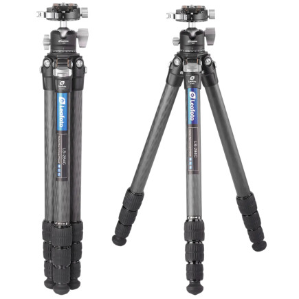 Leofoto LS-284C+LH-30PCL treppiede in carbonio con testa a sfera e morsetto panoramico