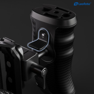 Leofoto CH-5L — Carbon-Seitengriff mit Schiene — links | Leofoto Store