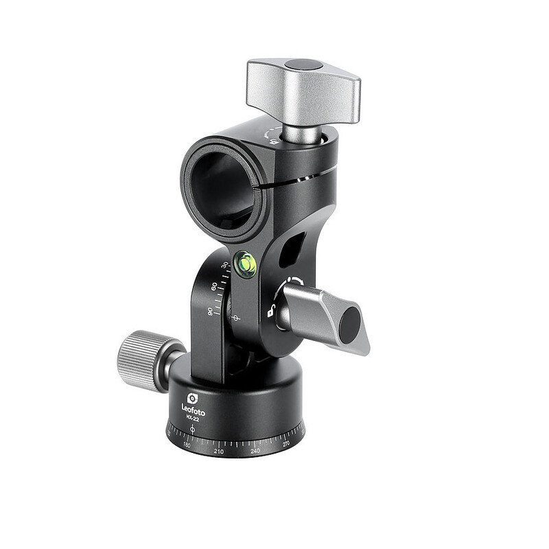 Leofoto HX-22 Naklonny adapter stredovej kolumny Urban LX (+/-90 / 360 / reversible 1/4-3/8) 22 mm