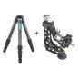 Leofoto LS-365C+PG-1 treppiede in carbonio con testa pendolare