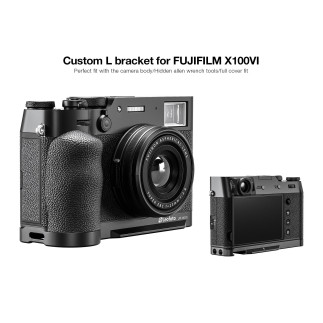 Leofoto LPF-X100VI — Staffa a L per Fujifilm X100V1、X100V | Leofoto St