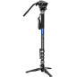 Leofoto MF-324CL+BV-10 monopiede video in carbonio con testa fluida video
