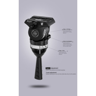 Leofoto LVF-163C+FH10 — trépied vidéo carbone | Leofoto Store