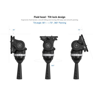 Leofoto LVF-163C+FH10 — trépied vidéo carbone | Leofoto Store