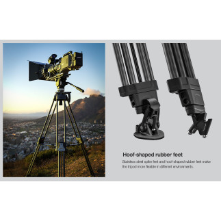 Leofoto LVF-163C+FH10 — statyw wideo karbonowy | Leofoto Store