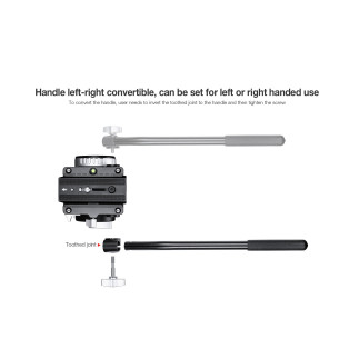 Leofoto HD-01 — 2-section pan handle for video head | Leofoto Store