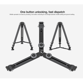 Leofoto LVC-193C+BV-15 — treppiede video in carbonio | Leofoto Store
