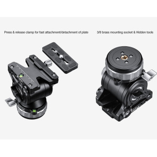 Leofoto LVC-193C+BV-15 — treppiede video in carbonio | Leofoto Store