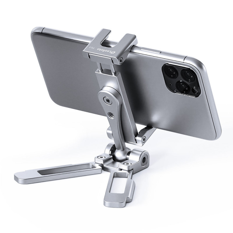 Leofoto PS-3 silver Phone stand / cradle (silver)