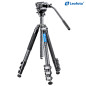 Leofoto LV-324C+BV-10 Carbon-Videostativ mit Fluid-Videokopf
