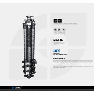 Leofoto LV-324C+BV-10 — karbónový video statív | Leofoto Store