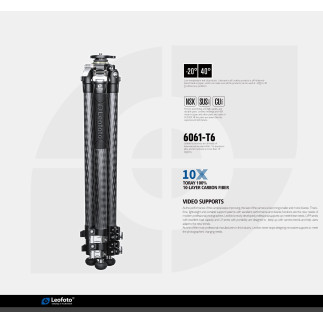 Leofoto LV-323C+BV-10 — karbonový video stativ | Leofoto Store