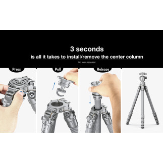 Leofoto LG-324C+LH-40R(Silver) — Carbon-Stativ mit Kopf | Leofoto Stor