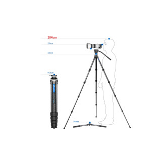 Leofoto LS-225CEX+BV-1R — karbónový statív Ranger | Leofoto Store