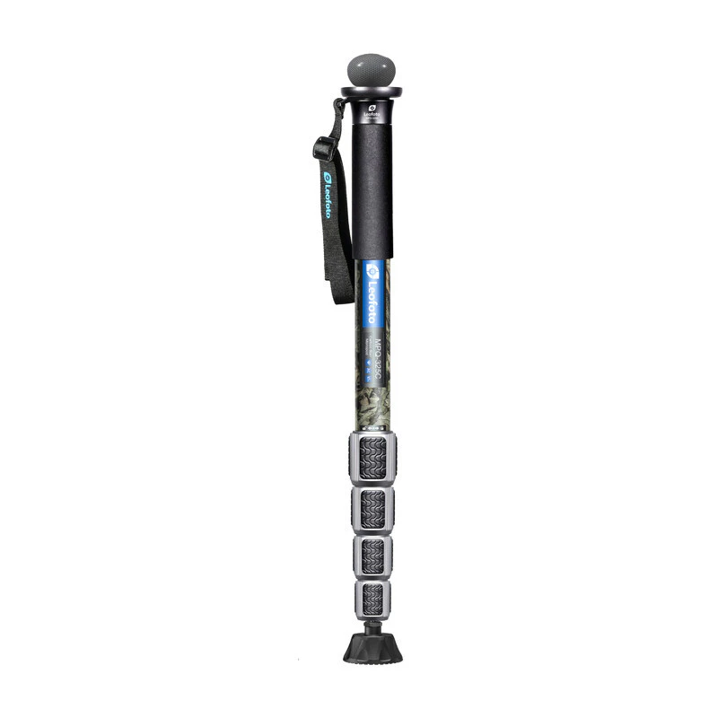 Leofoto MPQ-325C+CHG-01+SC-70(camo) — Monopiede Mr.Q con piedini ripiegabili in versione mimetica
