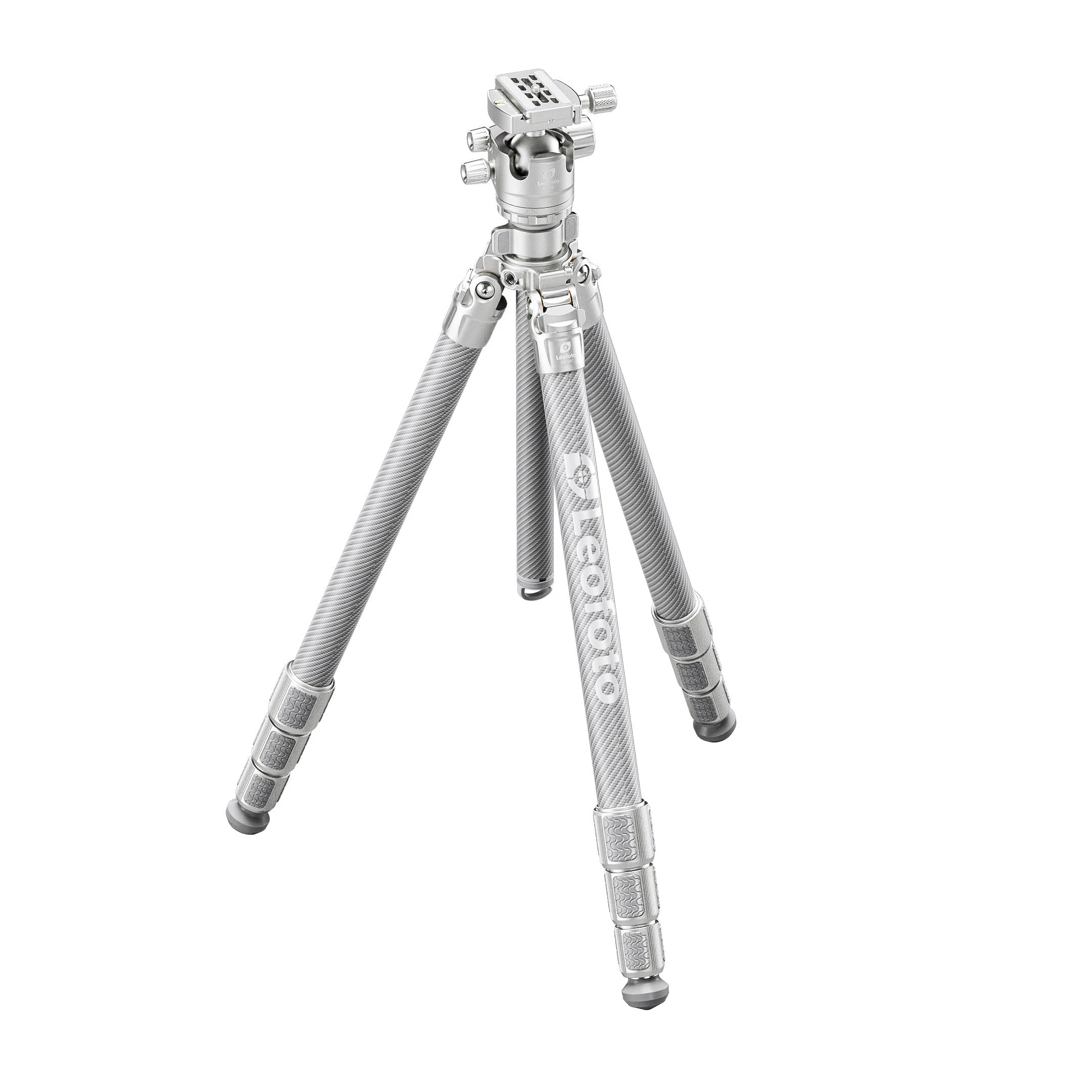 Leofoto LG-324C+LH-40R(Silver) — Mobiles Carbon-Stativ