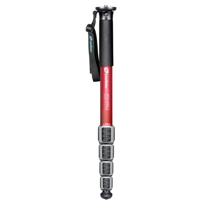 Leofoto MPQ-325C red — Mr.Q monopod with folding feet