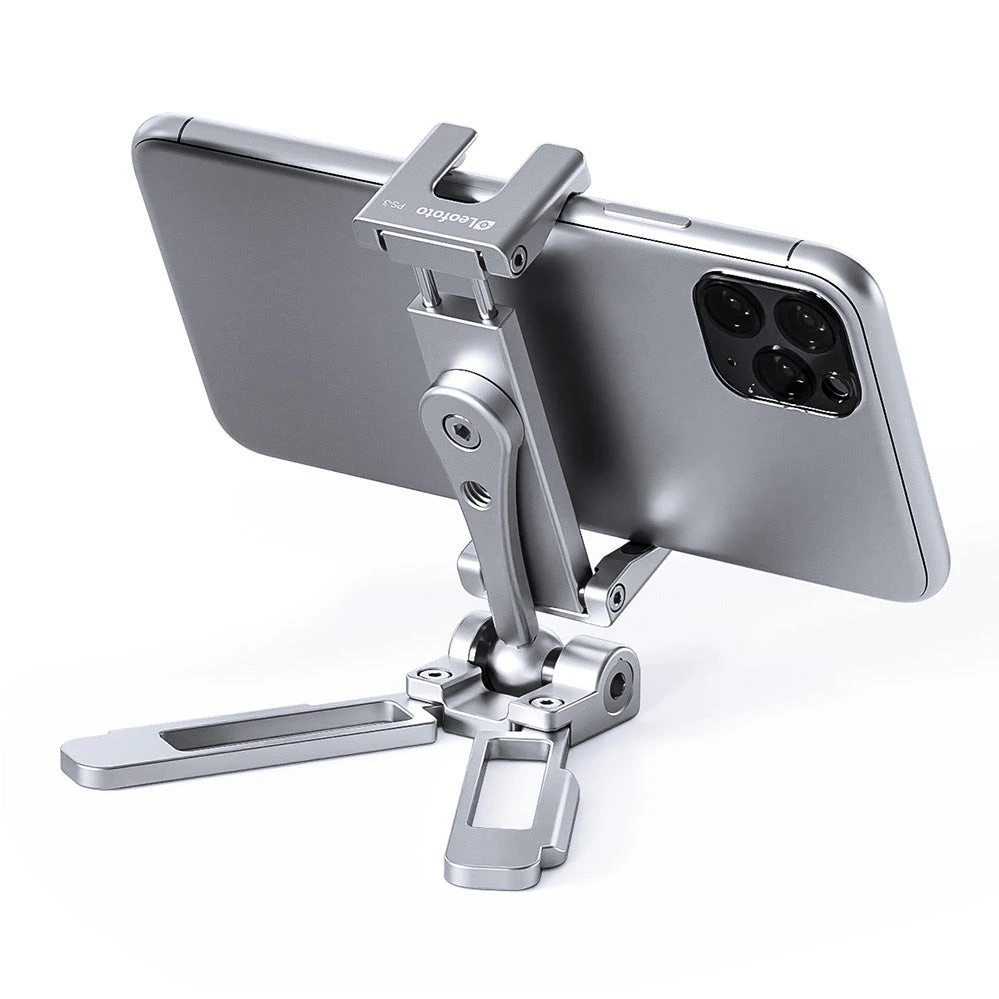 Leofoto PS-3 silver Support de table pour téléphone