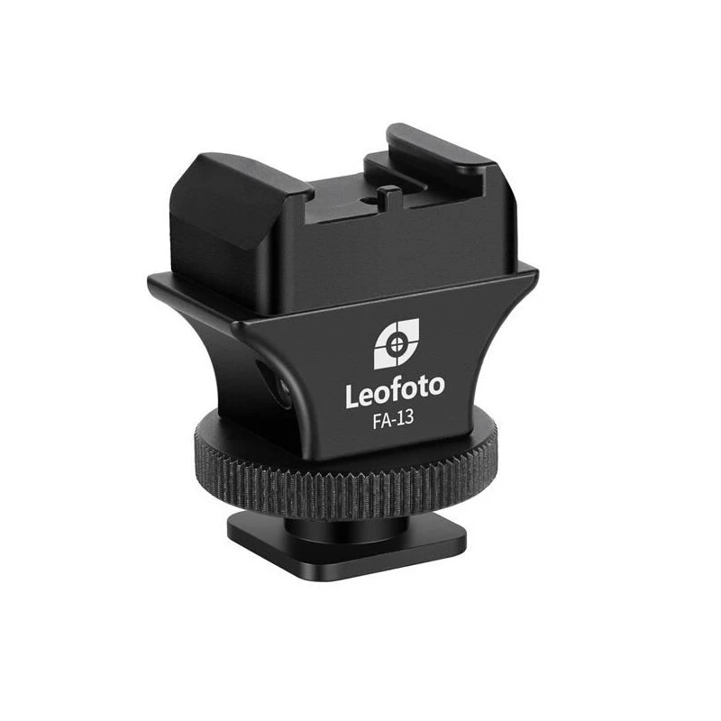Leofoto FA-13 Adapter sanek (hot/cold shoe) — Adapter cold + hot shoe (zestaw)