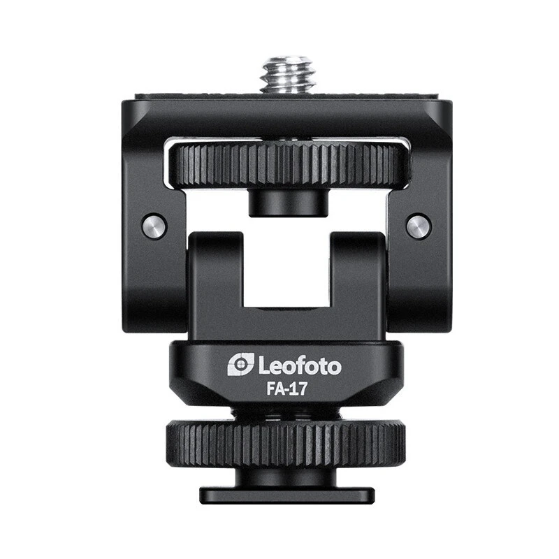 Leofoto FA-17 Adaptateur griffe (hot/cold shoe) — Tête pivotante pour hot-shoe
