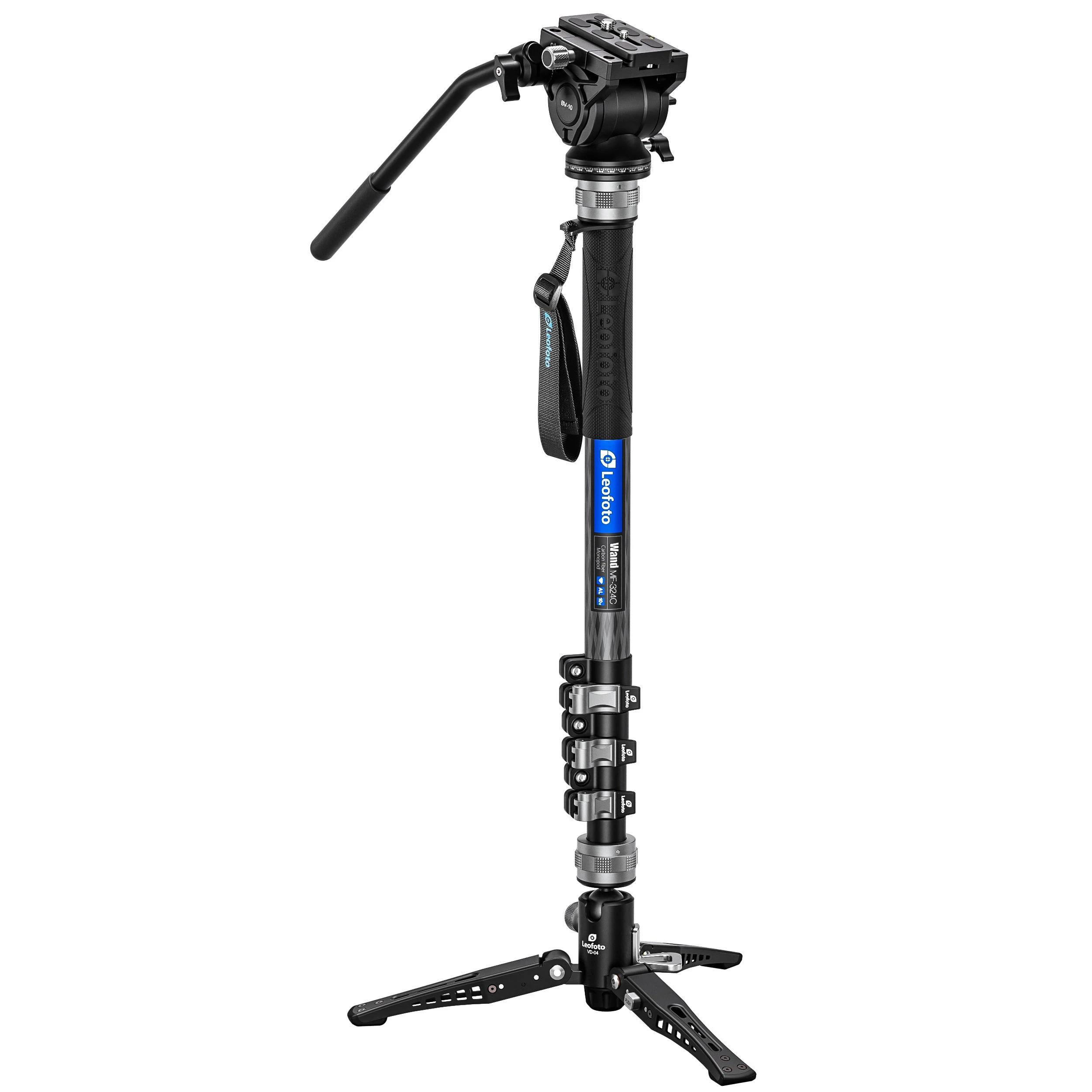 Leofoto MF-324C+BV-10 — Video monopod with fluid head