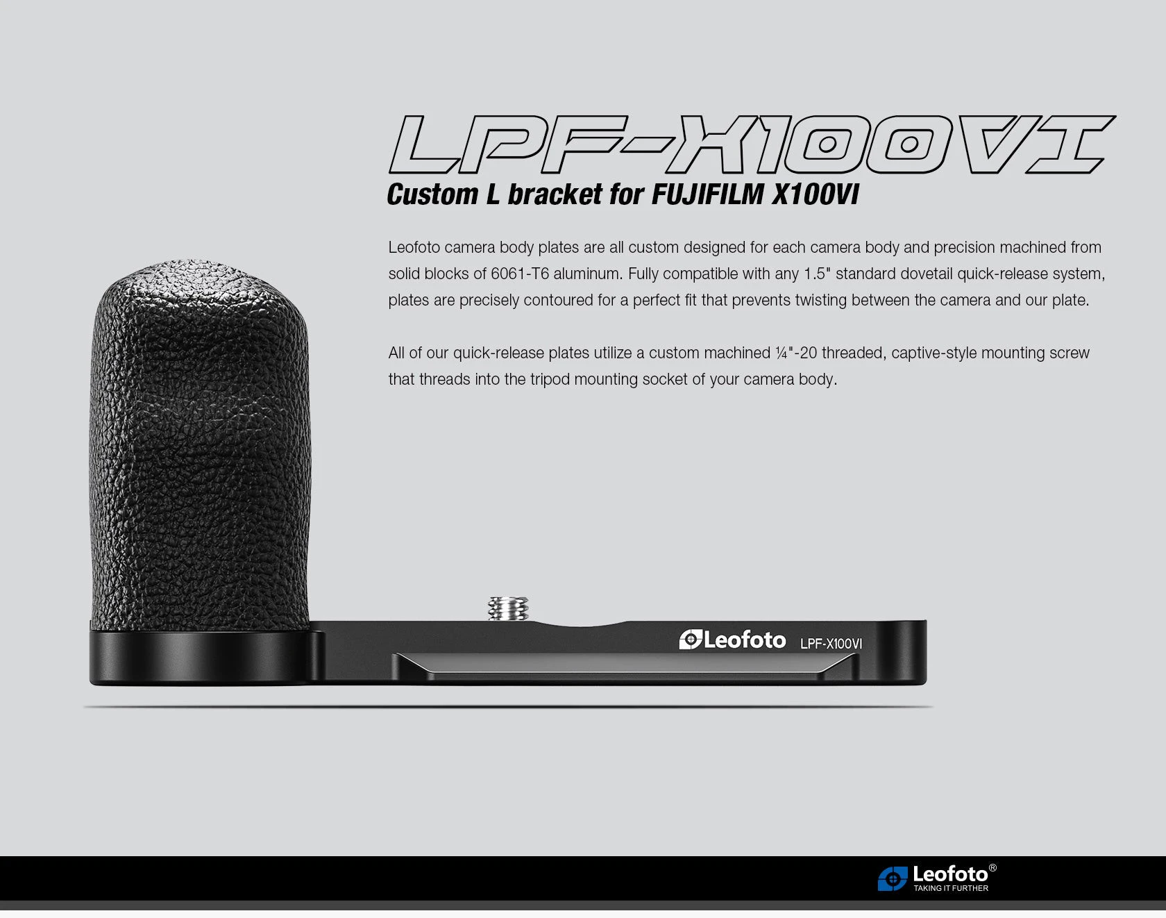 Leofoto LPF-X100VI Staffa a L per Fujifilm X100V1、X100V