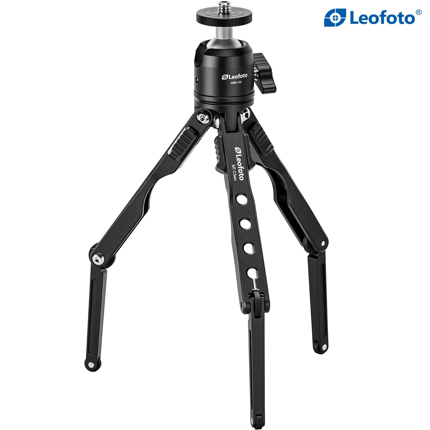 Leofoto MT-03mini+MBH-20 Mini statyw stołowy MT-03mini z mini-głowicą MBH-20 (czarny)