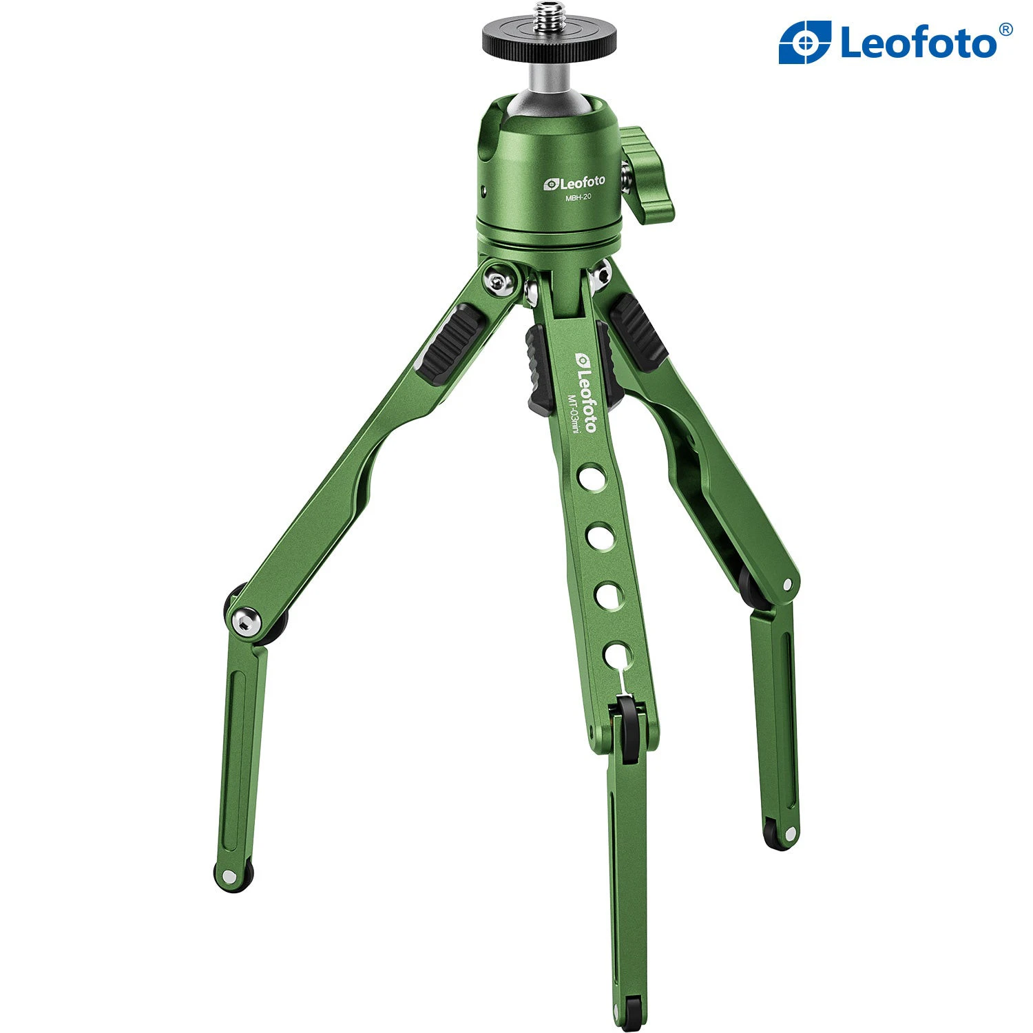 Leofoto MT-03mini+MBH-20 Mini statyw stołowy MT-03mini z mini-głowicą MBH-20 (zielony)