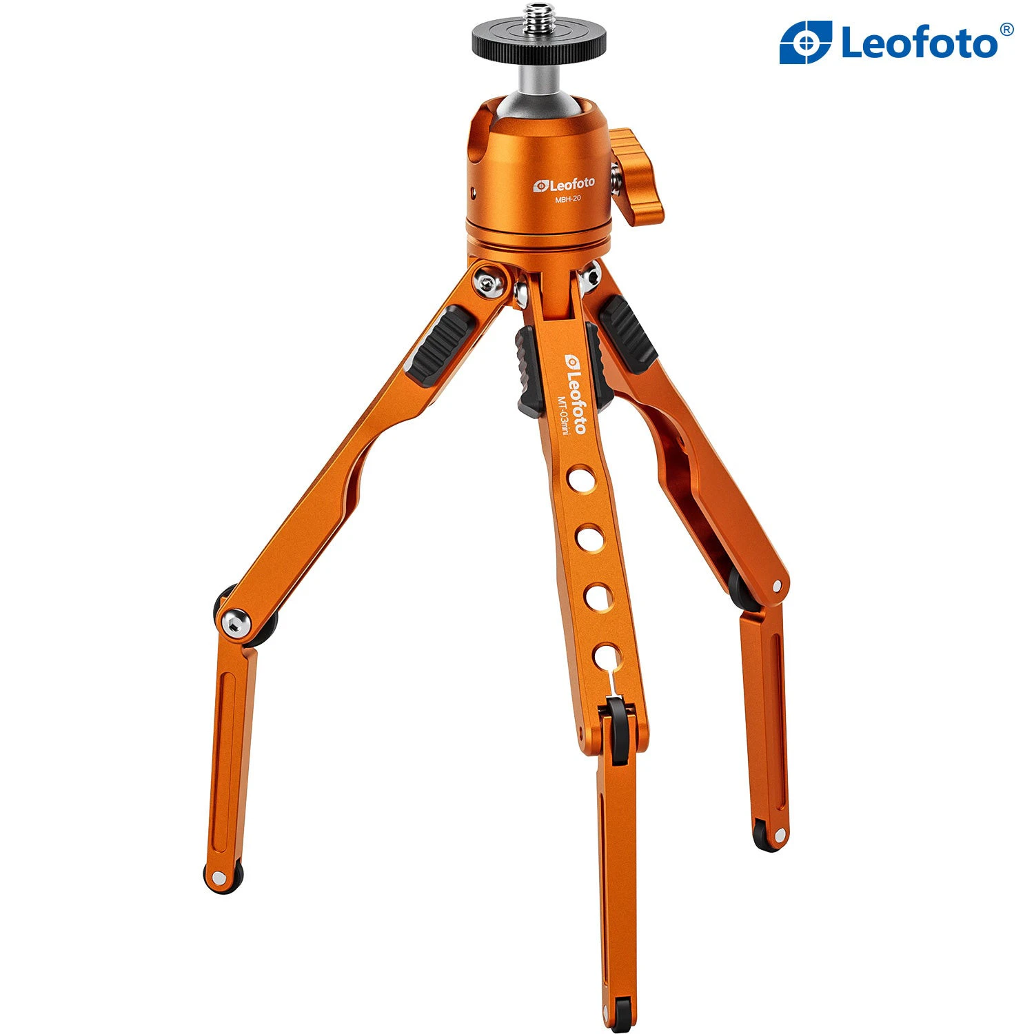 Leofoto MT-03mini+MBH-20 Mini statyw stołowy MT-03mini z mini-głowicą MBH-20 (pomarańczowy)