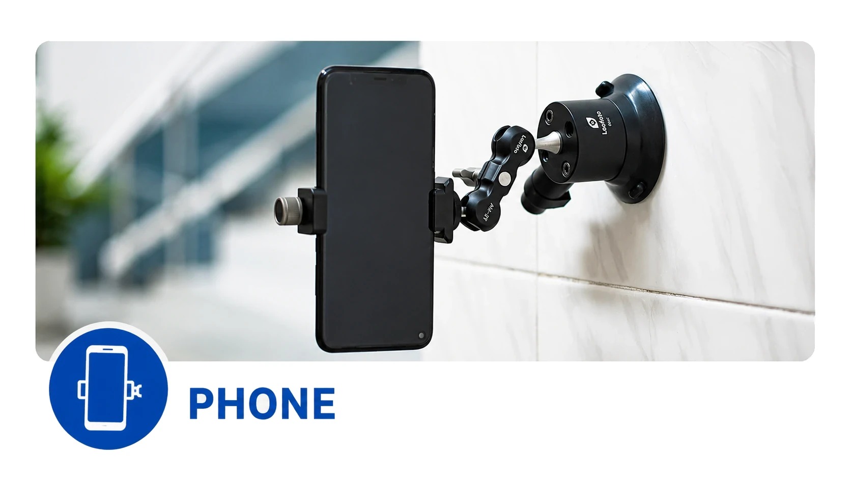 Telefon na statywie w jednym zestawie